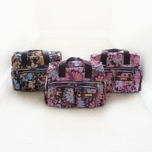 Floral Hand Bag/Convertible Shoulder Bag-Crossbody